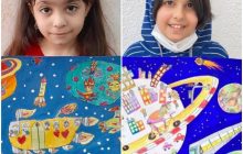 کودکان رفسنجانی در جشنواره نقاشی نجوم اول شدند