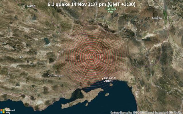 زلزله ۶.۴ ریشتری هرمزگان به استان کرمان خسارتی وارد نکرده است