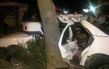 برخورد مرگبار پژو پارس با درخت در رفسنجان