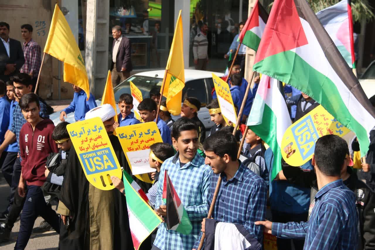 گزارش تصویری|راهپیمایی ۱۳ آبان در رفسنجان