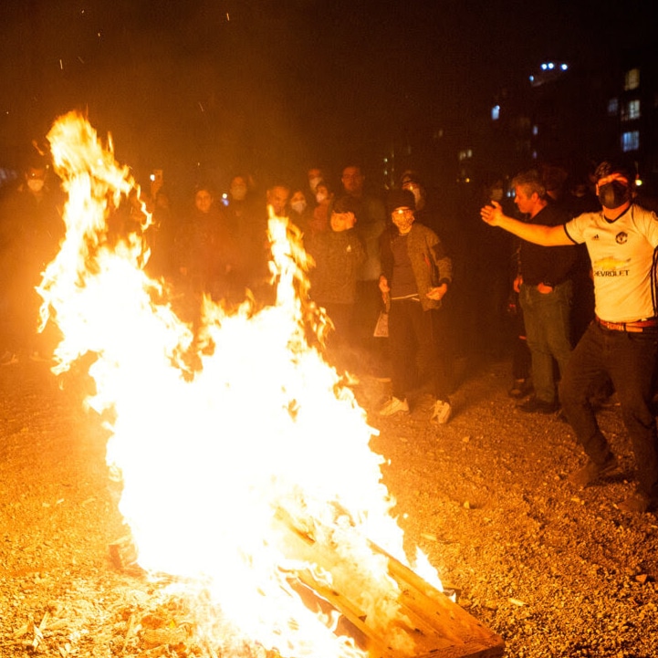 رفسنجان شب چهارشنبه‌سوری آرامی را سپری کرد