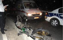 مرگ راننده موتور سیکلت در رفسنجان