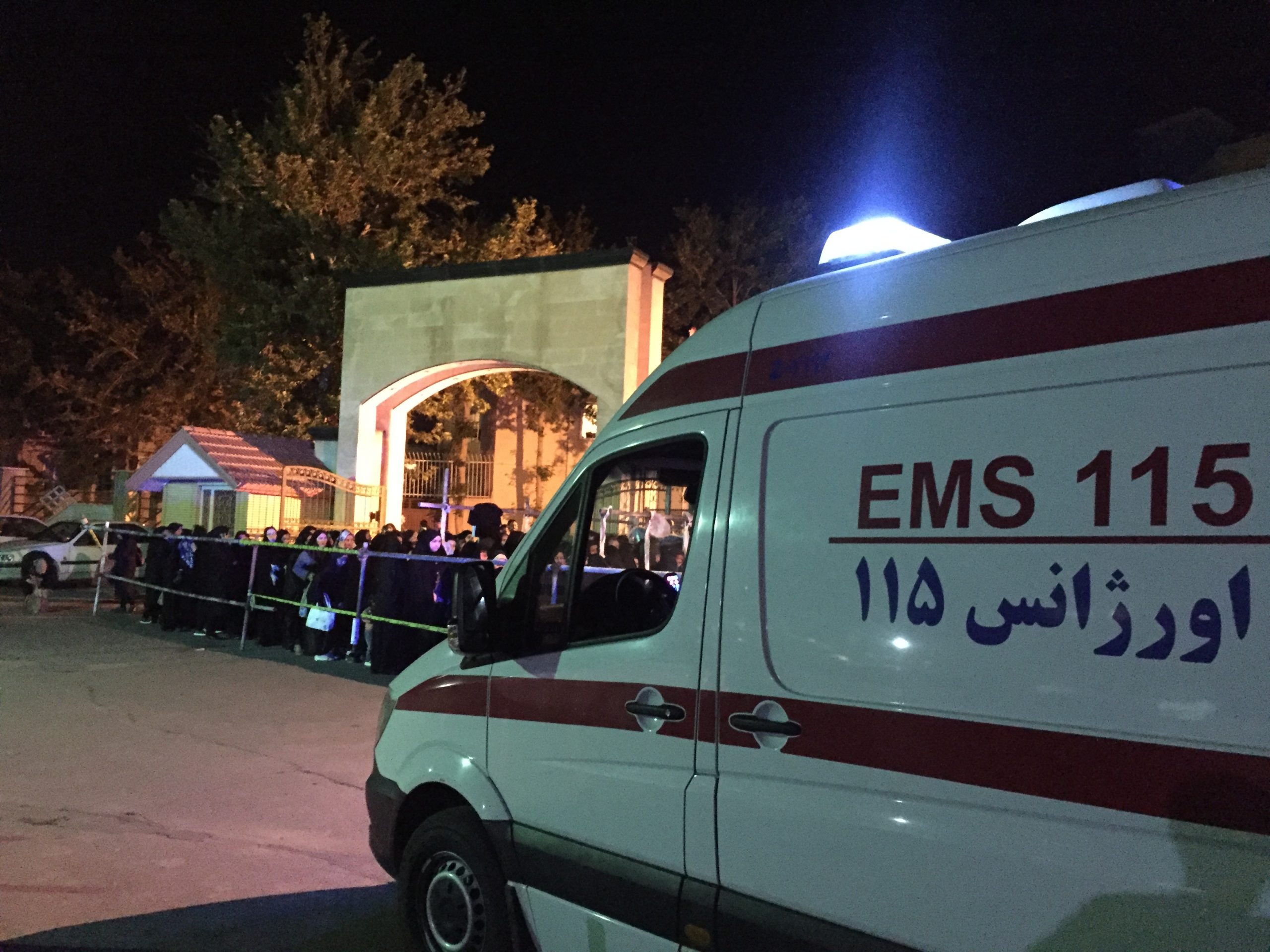 استقرار اورژانس در اماکن شلوغ شهر رفسنجان